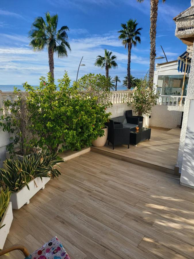 Casa Primera Linea Playa Tamarit Santa Pola Esterno foto
